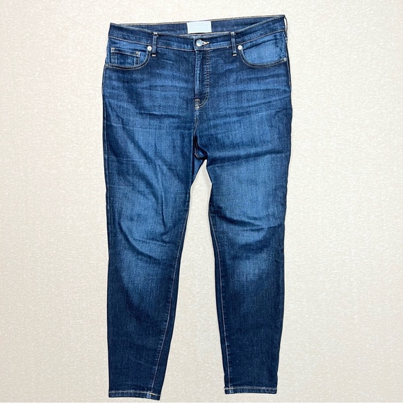 Everlane Denim - Everlane mid rise skinny jeans dark wash denim womens Sz.33